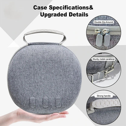 Meta Quest 3 Portable Travel Carrying Case: Larger Capacity Storage Bag for VR Protection and Accessories