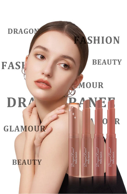 Nude Matte Waterproof Lipstick – Long-Lasting Velvet Red Lipsticks for Women, Non-Fading Lip Makeup