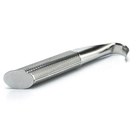 New Tea Strainer – Stainless Steel Infuser Pipe Design with Holder, Tea Spoon, and Filter for Perfect Brew