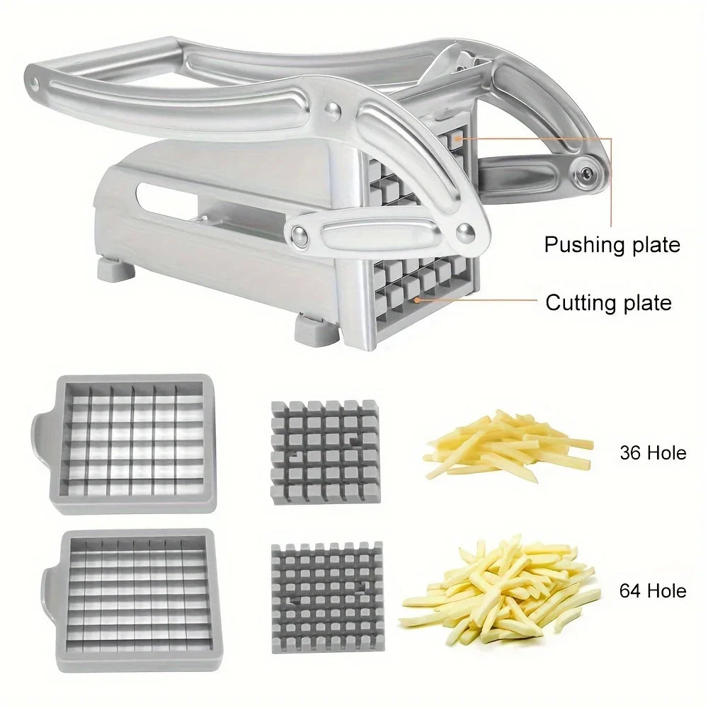 Multifunction Stainless Steel Manual Vegetable Cutter – Potato, Cucumber, and Fruit Slicing Machine