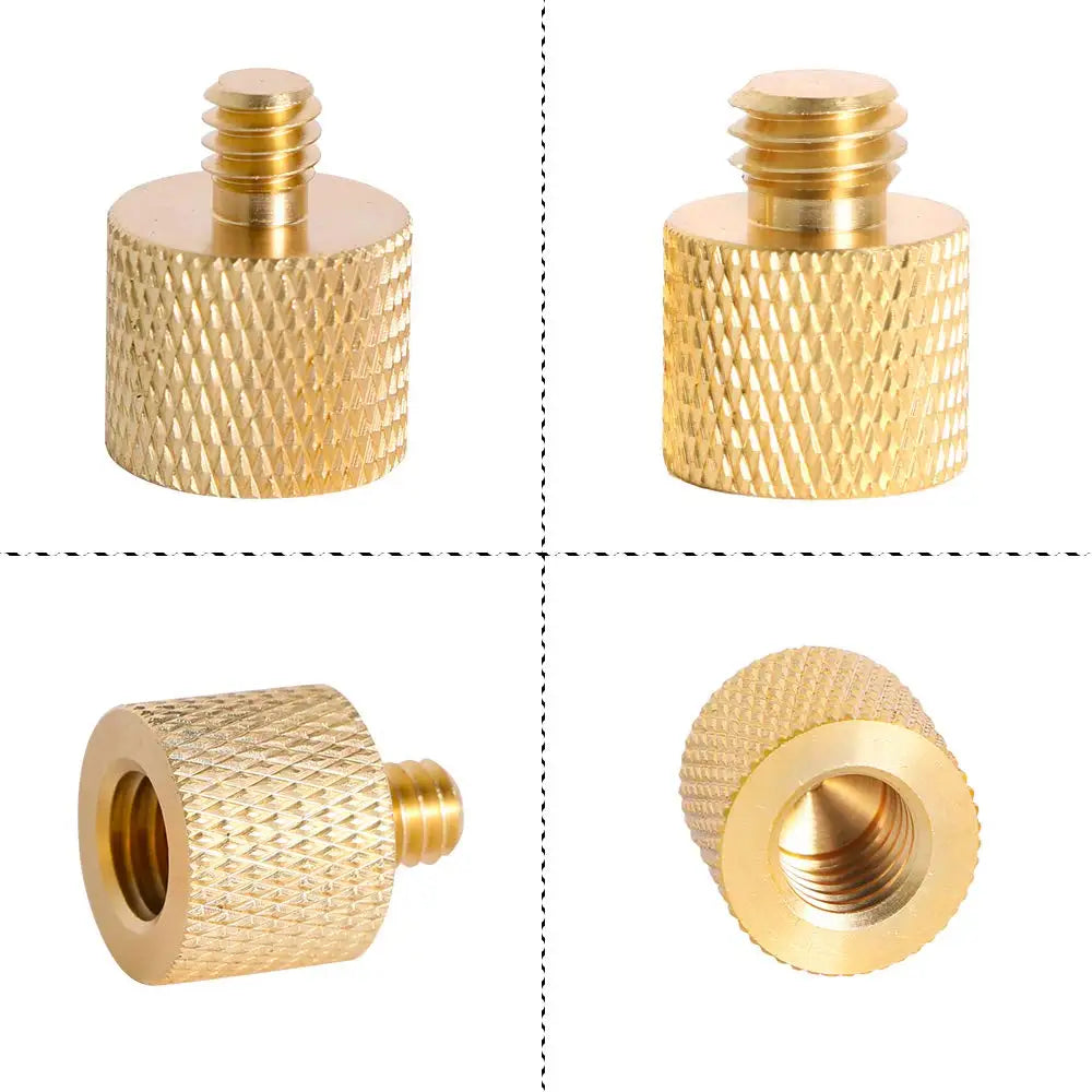 26PCS Camera Screw Mount Set – 1/4" & 3/8" Threaded Converter Adapters with Flash Shoe Mount