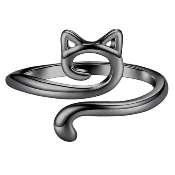Adjustable Crochet Tension Cat Ring – Beginner Knitting & Crochet Hook Finger Holders, Yarn Guide Winder Tools