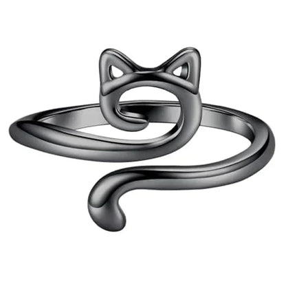 Adjustable Crochet Tension Cat Ring – Beginner Knitting & Crochet Hook Finger Holders, Yarn Guide Winder Tools