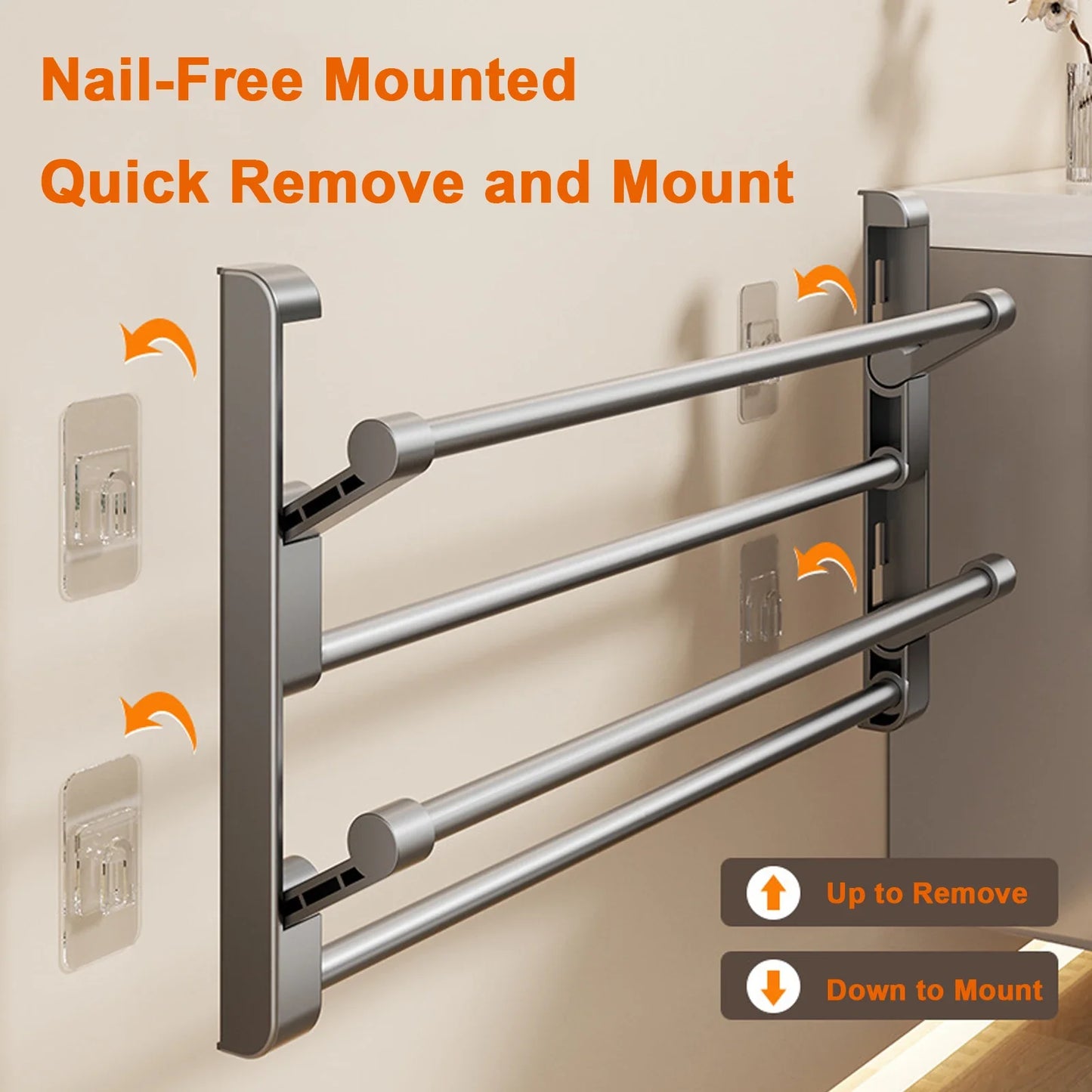 Wall-Mounted Shoe Rack — Simple Bathroom Slipper & Shoe Holder, Drain Storage & Drying Organizer Hanger