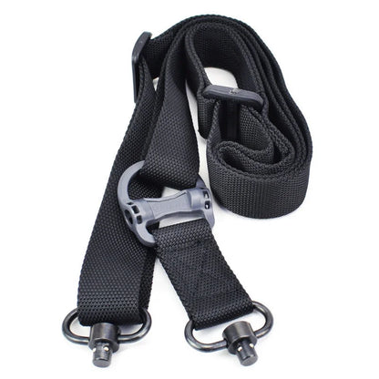 Adjustable MS4 Rifle Sling — QD Metal Swivel, 2-Point Tactical Nylon Strap for Airsoft, Hunting & Multi-Mission Weapon Use
