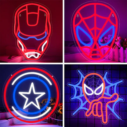 USB-Powered LED Neon Sign — Wall Decor for Bedroom, Game Room, Bar, Pub, and Club Light-Up Signs