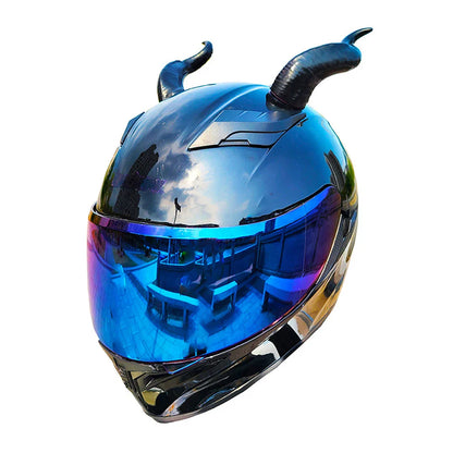 2Pcs Motorcycle Helmet Devil Horns – Stylish Motorbike Helmet Accessories with Suction Cups