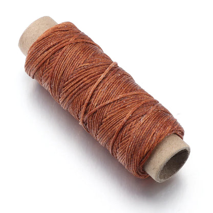50 Yards Waxed Leather Thread Cord – 150D 1.0mm for Hand Stitching, DIY Bracelets & Jewelry Making