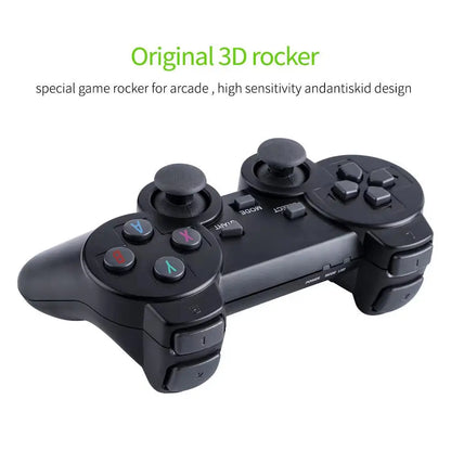 Video Game Console with 64G Storage - Built-in 20000 Retro Games, Handheld Wireless Controller Game Stick for Children, Xmas Gifts
