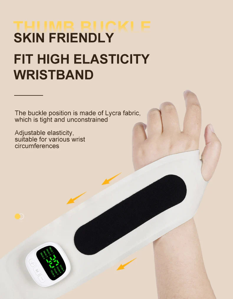 Electric Cordless Wrist Massager – USB Rechargeable Vibrating Massager for Carpal Tunnel & Fatigue Relief