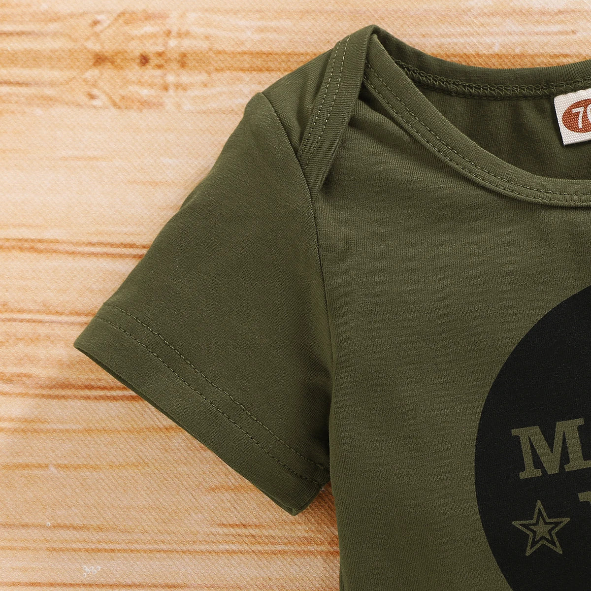 Newborn Baby Boy Summer Outfit – 3pcs Set with Letter Romper, Camouflage Pants & Hat, 0-18 Months