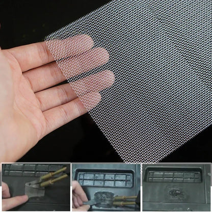 Stainless Steel Car Bumper Repair Mesh - Plastic Crack Welding Net for Body Vents and Auto Repair Tools 1-5PCS