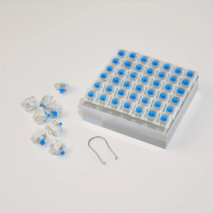 Mechanical Keyboard Switch Set - 50/100pcs Hot Swappable Blue Red Brown Black Switches with Keycap Puller
