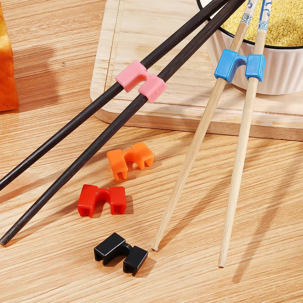6-in-1 Reusable Chopstick Training Set - Easy-to-Use Helpers for Children and Beginners, Chinese Chopstick Holder, Kitchen Tableware