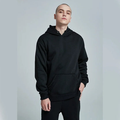 Men’s & Women’s Oversized Hoodies — Casual Fleece Pullover Sweatshirts Warm Spring Autumn Tops Black & Multi-Color