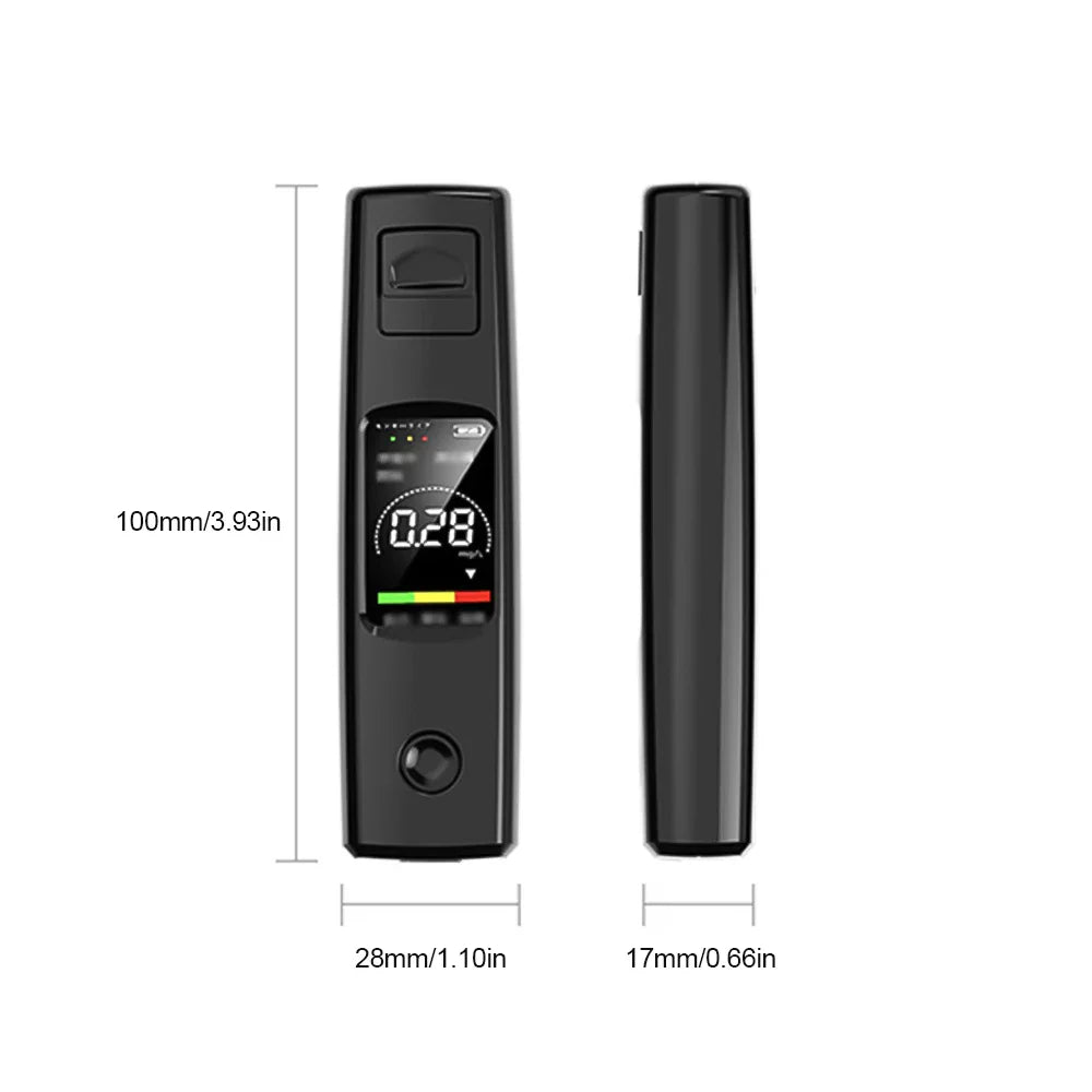 Professional High Sensitivity Breathalyzer - Non-Contact Alcohol Tester with Type-C Charging, Portable Alcoholometer