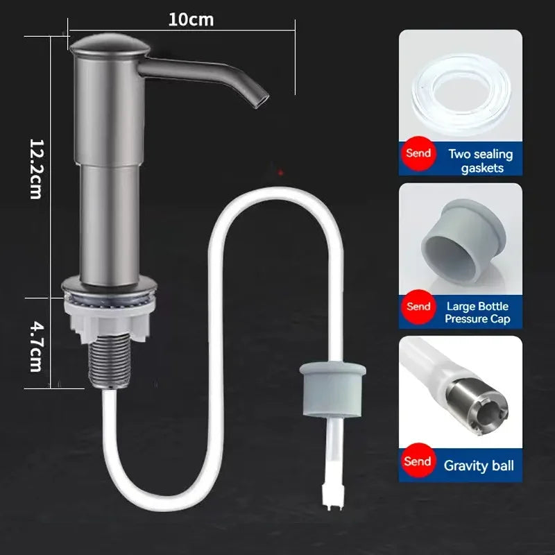 Kitchen Sink Soap Dispenser — Detergent & Hand Soap Presser, Extender Pump for Kitchen Accessories