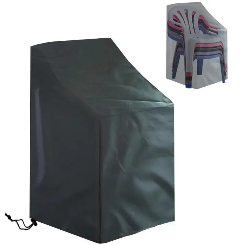 Stacked Chair Dust Cover — Waterproof, Dustproof Outdoor Garden Furniture Protector & Storage Bag
