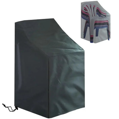 Stacked Chair Dust Cover — Waterproof, Dustproof Outdoor Garden Furniture Protector & Storage Bag