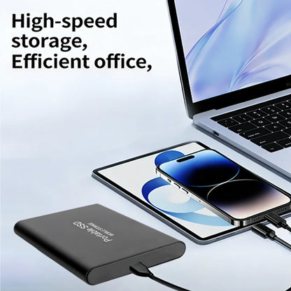 Portable External SSD 1TB/2TB USB 3.2 High-Speed Solid State Drive, Ultra-Fast Mobile Storage for Laptop, PC & Mac