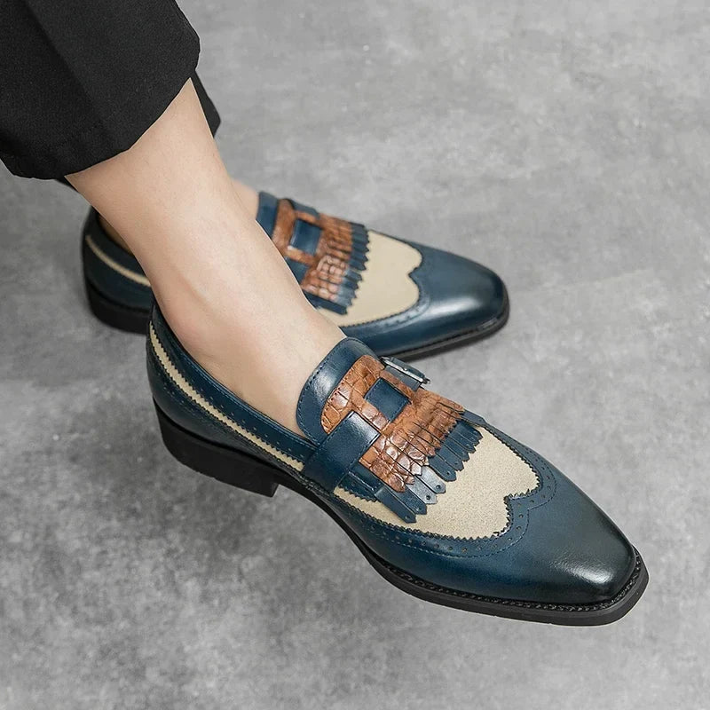 Men's Pointed Toe Buckle Dress Shoes - Classic Business, Office & Party Shoes Size 38-46
