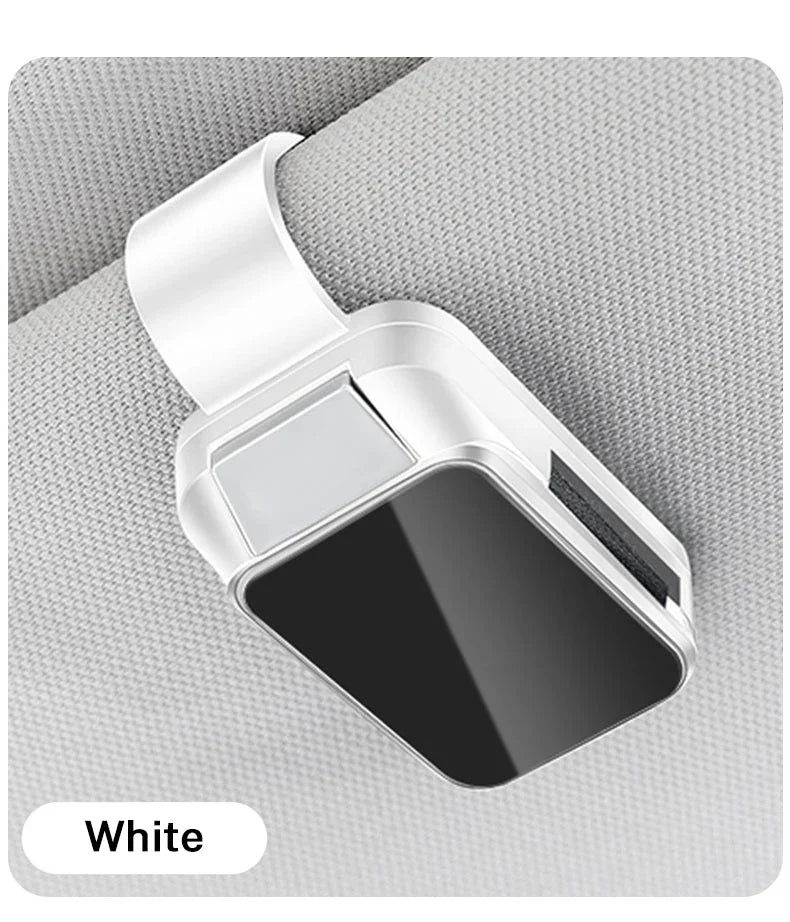 Car Sun Visor Glasses Clip – Interior Eyeglasses Storage Holder for Tesla Model 3, S, X, Y, Cybertruck & Roadster