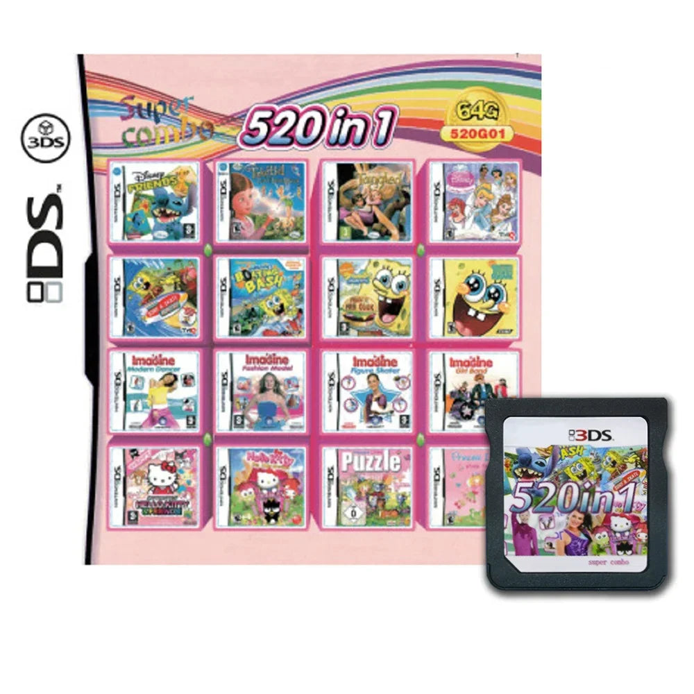 4300-in-1 Multi Game Cartridge — DS/NDS/3DS/NDSL Handheld R4 Video Game Card