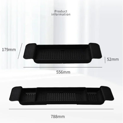Multi-Function Retractable Bathtub Storage Rack – Bath Tray Shelf for Towels, Kitchen Sink & Drain Holder