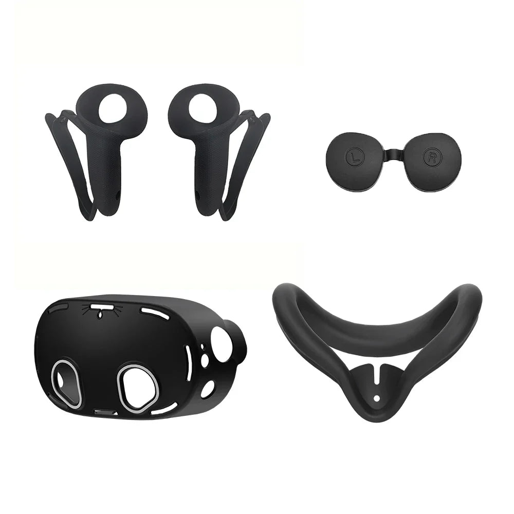 5-Pack Durable Soft Silicone Protect Cover Set for Meta Quest 3S – VR Accessories Kit, Christmas Gift