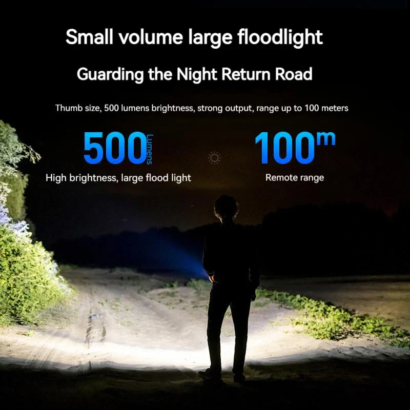 PHILIPS 2025 SFL1121 Mini EDC LED Flashlight – Rechargeable Keychain Torch for Camping, Hiking & Self-Defense