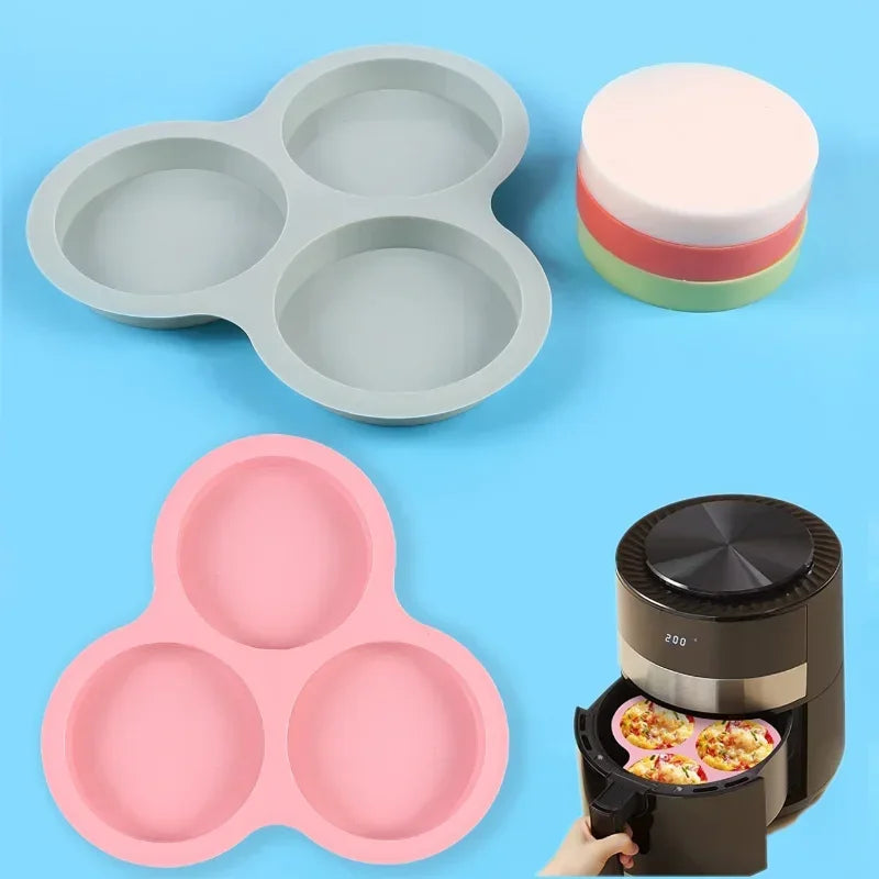 Silicone Egg Mold for Air Fryer - Reusable, Non-Stick Egg Pan Ideal for Air Fryer Cooking