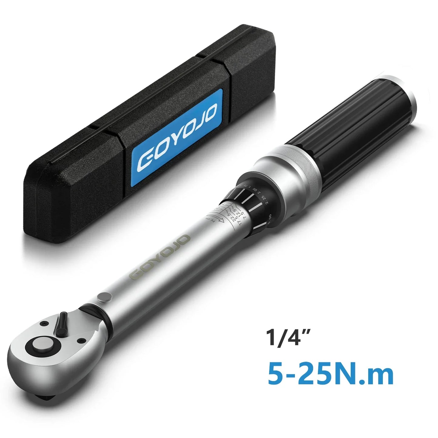 3/8” & 1/4” Torque Wrench | 5-60Nm & 5-25Nm Square Drive Pro Torque Key for Bicycle & Automotive Repair