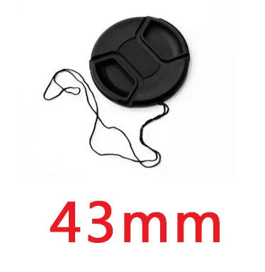 Camera Lens Cap Holder Cover — Fits Canon, Nikon, Sony, Olympus, Fuji, Lumix (37-95mm)