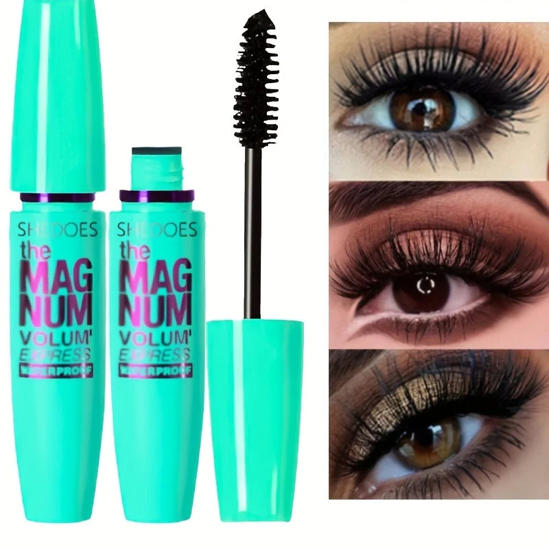 4D Black Mascara – Thickening, Lengthening, Curling, Waterproof Liquid Fiber Formula