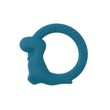 BPA Free Silicone Dinosaur Teether - Baby Molar Stick Chew Toy for Toddlers Infant Teething Relief