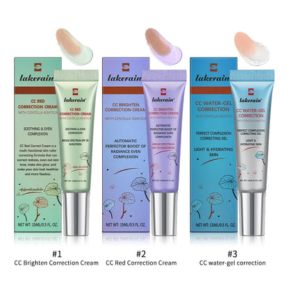 3Pcs/Set CC Cream Centella – Korean Color-Changing Liquid Foundation, Face Base Makeup & Foundation Cream