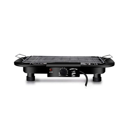 Electric Indoor Smokeless BBQ Pan — Versatile & Durable Grill for Cooking, Black, US Plug