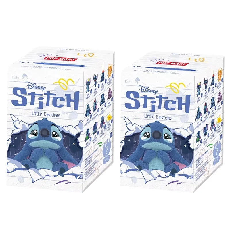 Original Pop Mart Stitch Little Emotion Series Blind Box – Stitch & Lilo Anime Figure, Mystery Box Collectible, Trendy Room Decor & Gift