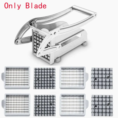 Multifunction Stainless Steel Manual Vegetable Cutter – Potato, Cucumber, and Fruit Slicing Machine