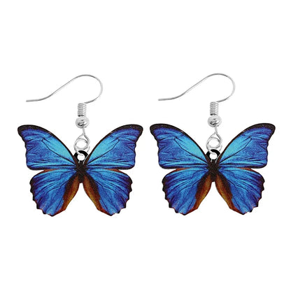 Cute Animal Acrylic Drop Earrings - Funny Custom Jewelry Gifts for Women & Girls with Rabbit, Parrot, Frog & Butterfly Designs