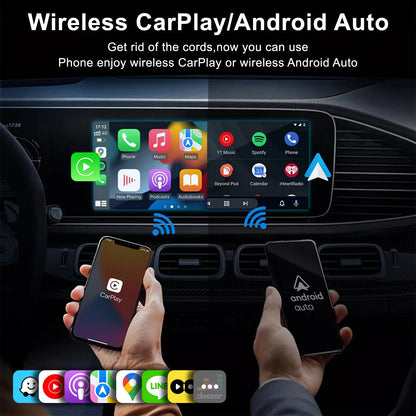 IHeylinkit Wireless CarPlay & Android Auto Adapter – Auto-Connect Dongle with Zinc Alloy Shell for Most Vehicles