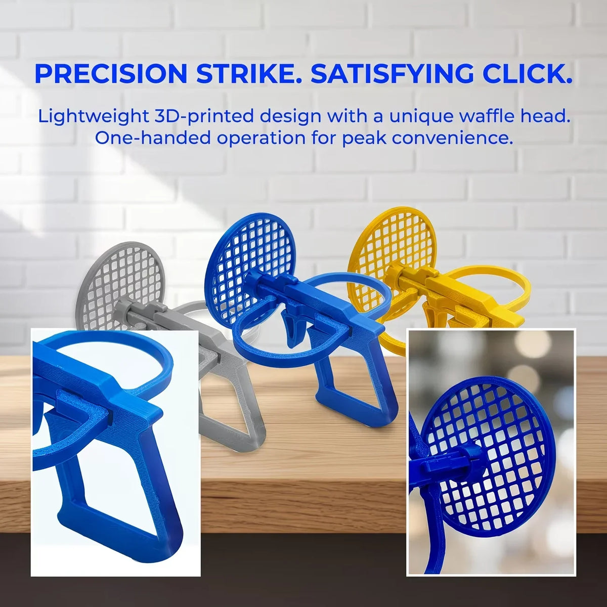 Fly Swatter Launcher Catapult - Single-Hand Precision Fly Killer for Home, Garden, Camping & Outdoor Use