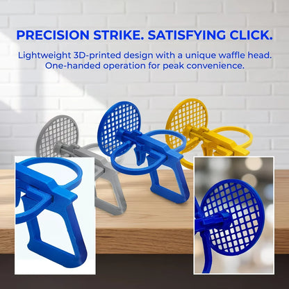 Fly Swatter Launcher Catapult - Single-Hand Precision Fly Killer for Home, Garden, Camping & Outdoor Use