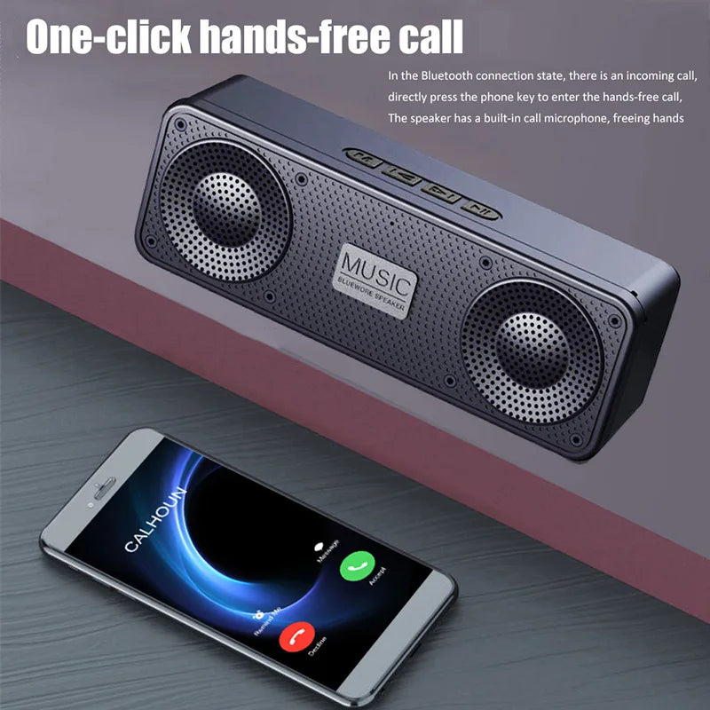 S18 Wireless Bluetooth Smart Speaker — Portable Subwoofer for Mobile, Computer, Outdoor Audio & Radio