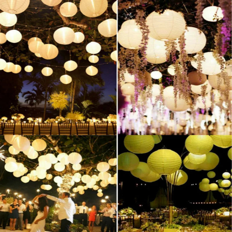 Paper Lantern Balls 10–40cm Baby Shower Birthday Wedding Party Decor DIY Craft Hanging Decoration Supplies