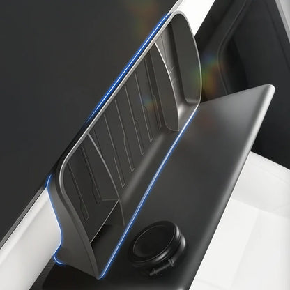 Tesla Model 3 & Y Rear Screen Storage Box – Hidden TPE Organizer Tray & Tissue Box for Interior Accessories