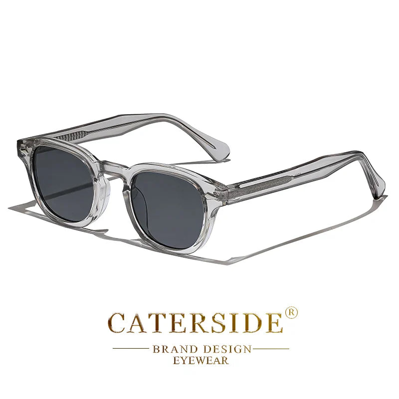CATERSIDE Retro Round Sunglasses — Luxury Punk Pin Temple Shades for Men & Women, Sports, Leisure & Party UV400 Eyewear