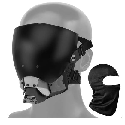 JAUPTO Cyberpunk Mask Cosplay – Cool Techwear Mask for Halloween, Party & Music Festival Decorations