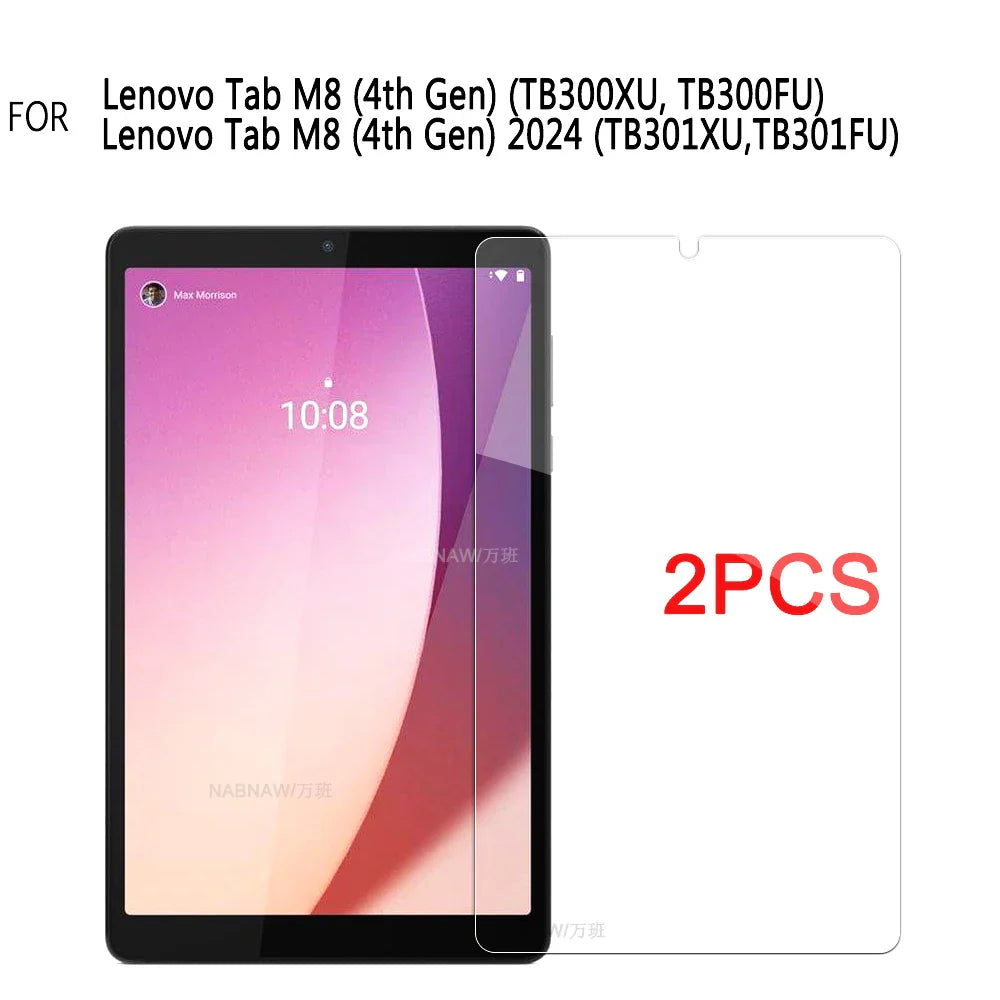 2PCS Tempered Glass Screen Protector for Lenovo Tab P11 Gen 2, M10 FHD Plus, M9, M8, M7, Legion Y700, Xiaoxin Pad 2024, YOGA 11