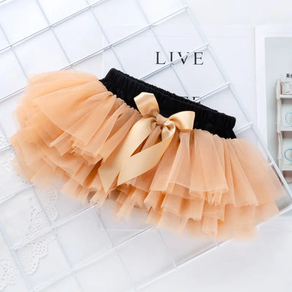 Baby Girl Tutu Skirt - Fluffy Multi-Layer Princess Pantskirt for Parties